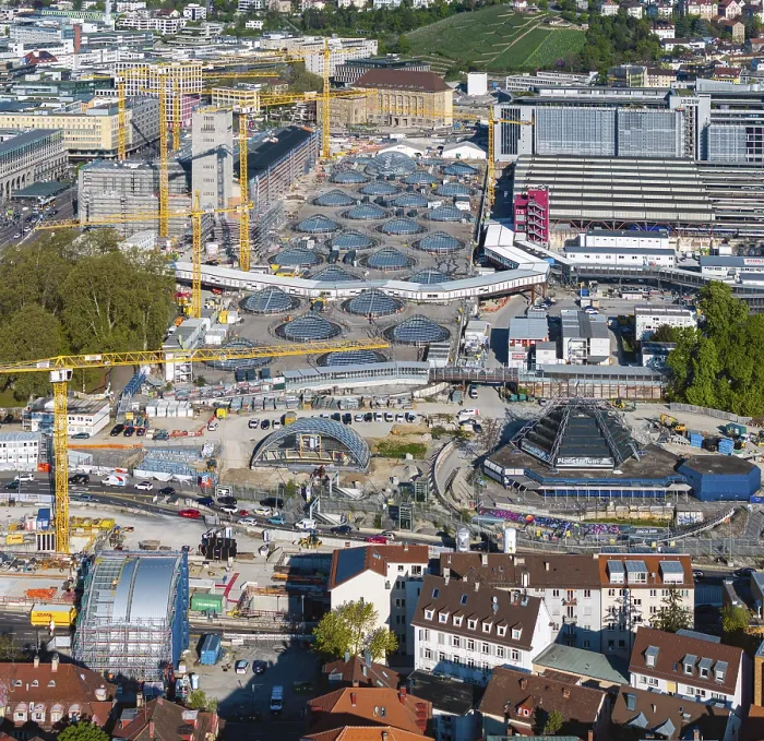 Gerahmter Druck : Stuttgart 21 - Baustelle Stuttgart Hauptbahnhof Gerahmter Druck : Stuttgart 21 - Baustelle Stuttgart Hauptbahnhof