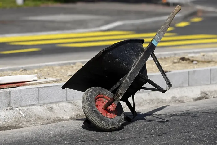 Gerahmter Druck : Baustraßenwagen Gerahmter Druck : Baustraßenwagen