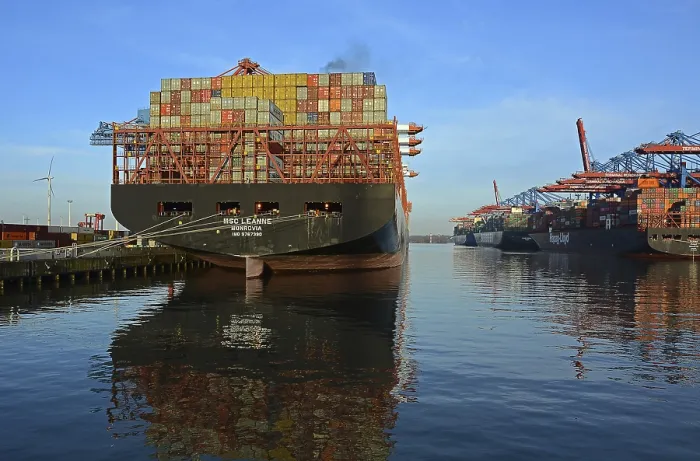 Gerahmter Druck : Container Schiffe, Container-Terminal Burchardkai Gerahmter Druck : Container Schiffe, Container-Terminal Burchardkai
