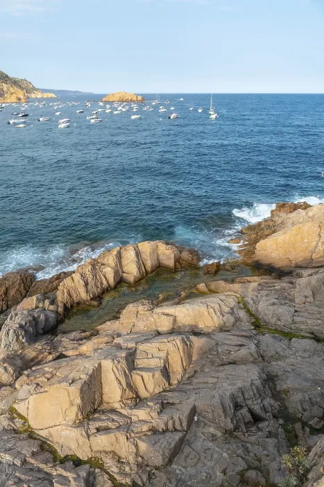 Gerahmter Druck : Küste von Tossa de Mar im Sommer Gerahmter Druck : Küste von Tossa de Mar im Sommer