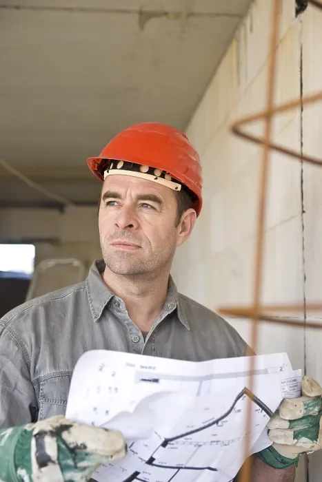 Gerahmter Druck : Handwerker am Werk. Gerahmter Druck : Handwerker am Werk.