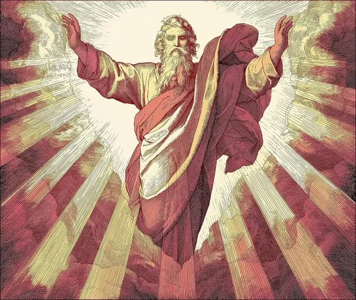 Gerahmter Druck : Die Schöpfung des Lichts im Alten Testament Gerahmter Druck : Die Schöpfung des Lichts im Alten Testament