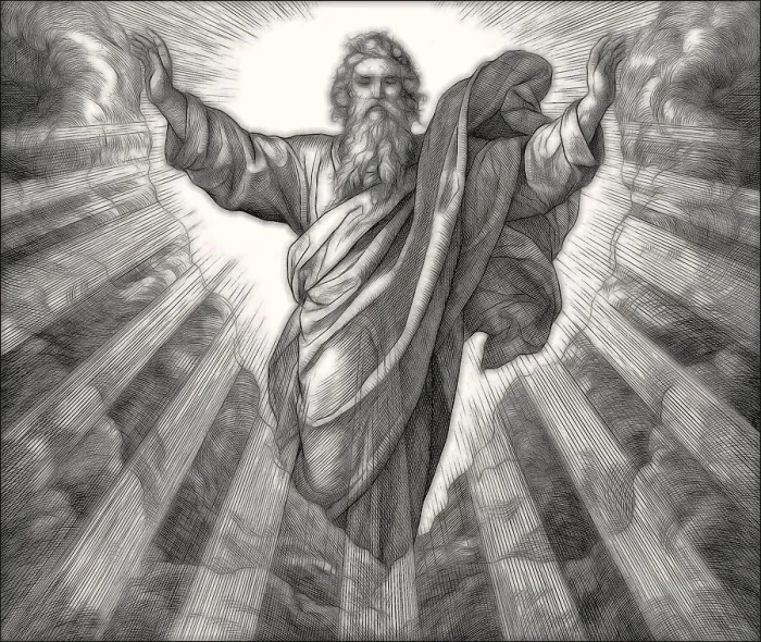 Gerahmter Druck : Die Schöpfung Lichts im Alten Testament Gerahmter Druck : Die Schöpfung Lichts im Alten Testament