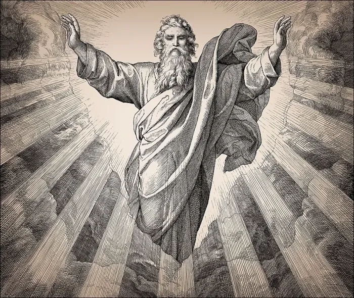 Gerahmter Druck : Die Schöpfung des Lichts im Alten Testament Gerahmter Druck : Die Schöpfung des Lichts im Alten Testament