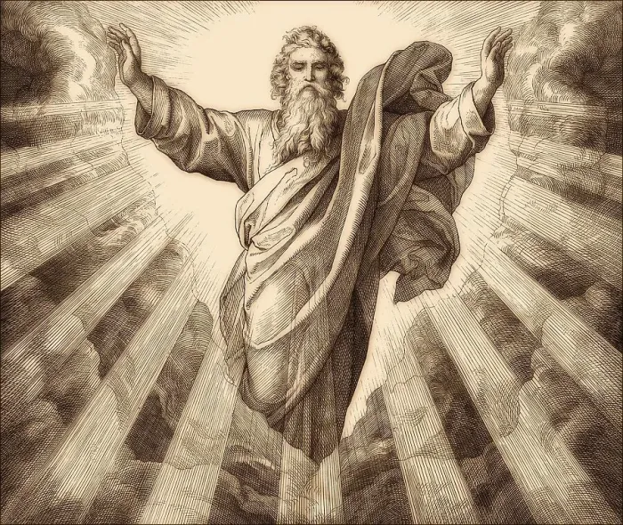 Gerahmter Druck : Die Schöpfung des Lichts im Alten Testament Gerahmter Druck : Die Schöpfung des Lichts im Alten Testament