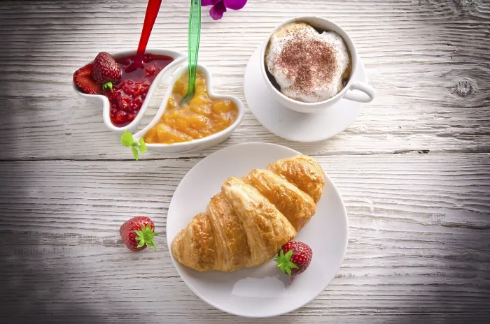 Gerahmter Druck : Croissant