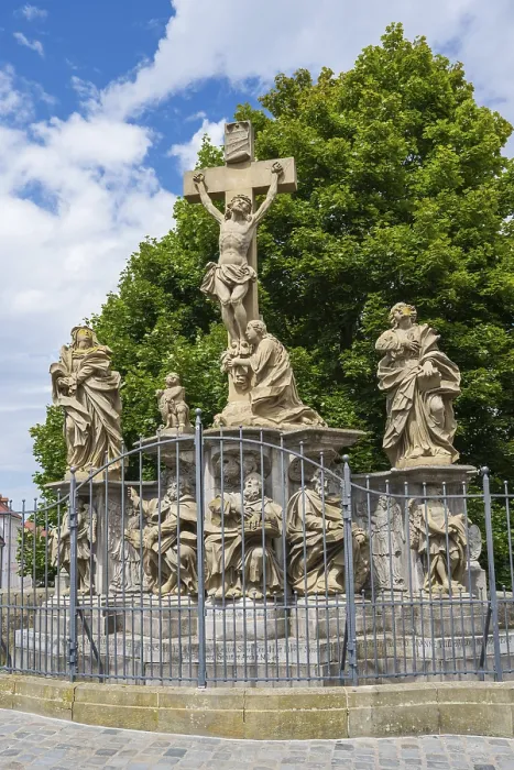 Gerahmter Druck : Kreuzigungsgruppe, Oberbrücke