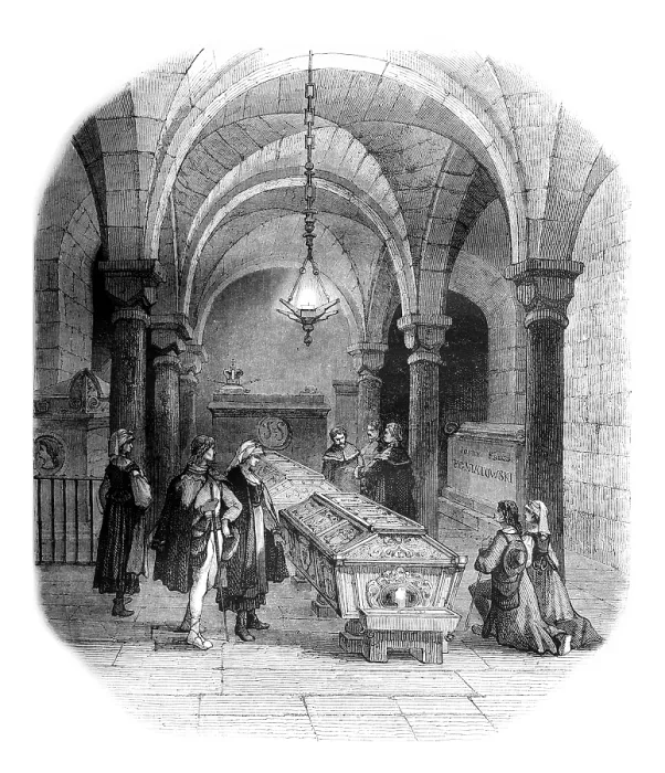 Gerahmter Druck : Krypta der Kathedrale von Krakau Gerahmter Druck : Krypta der Kathedrale von Krakau