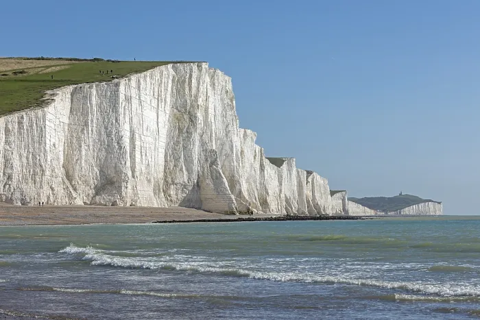 Gerahmter Druck : Cuckmere Haven, Die sieben Schwestern Kalkklippen. Gerahmter Druck : Cuckmere Haven, Die sieben Schwestern Kalkklippen.