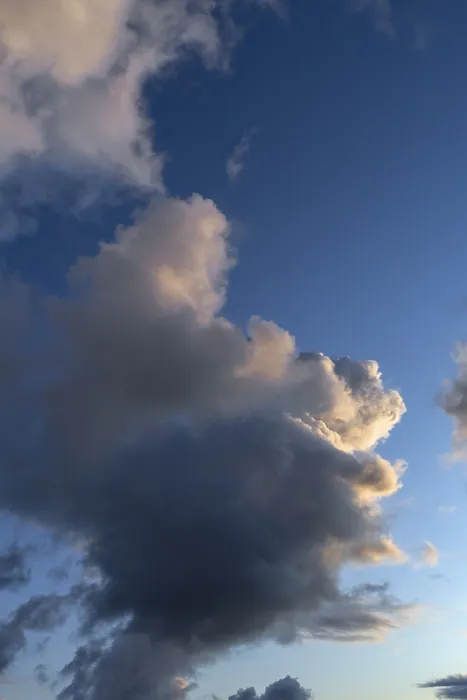 Gerahmter Druck : Wolken (Cumulus), Dunstballon. Gerahmter Druck : Wolken (Cumulus), Dunstballon.