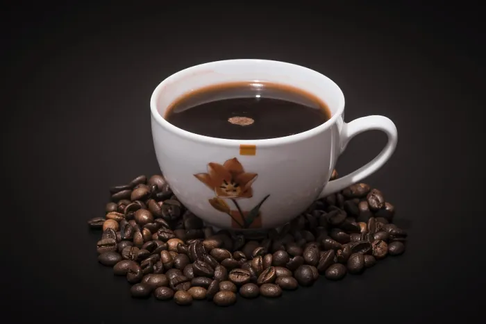 Gerahmter Druck : Kaffeebecher