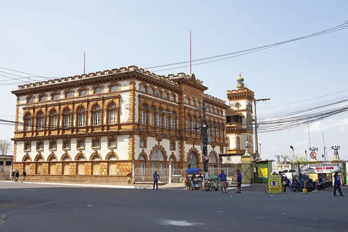Gerahmter Druck : Zollgebäude in Manaus, Bundesstaat Amazonas, Brasilien Gerahmter Druck : Zollgebäude in Manaus, Bundesstaat Amazonas, Brasilien