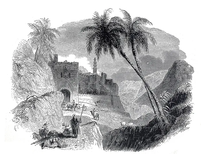 Gerahmter Druck : Das Damaskustor in Jerusalem Gerahmter Druck : Das Damaskustor in Jerusalem
