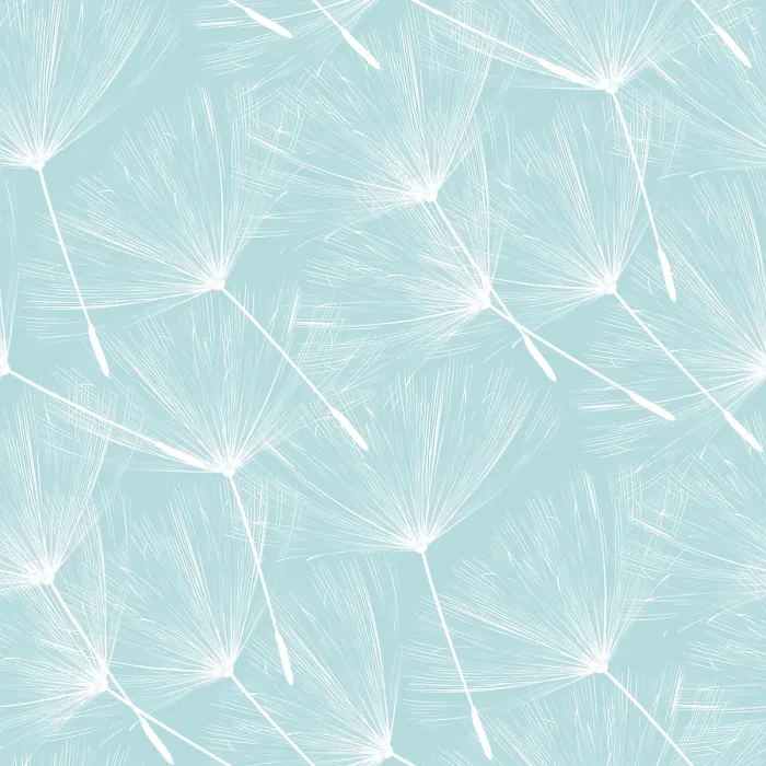 Gerahmter Druck : Dahlieen über blauem Hintergrund, Vektor-Seamless-Muster Gerahmter Druck : Dahlieen über blauem Hintergrund, Vektor-Seamless-Muster