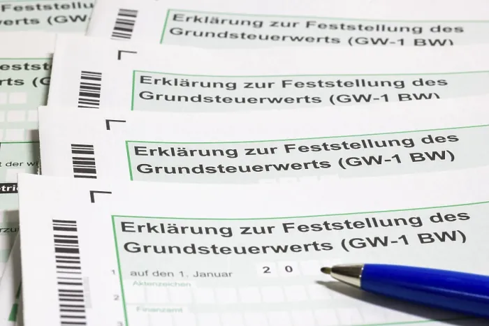 Gerahmter Druck : Erklärung des Grundsteuerwertes Gerahmter Druck : Erklärung des Grundsteuerwertes