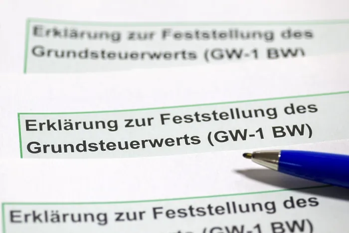 Gerahmter Druck : Erläuterung der Grundsteuerwerte Gerahmter Druck : Erläuterung der Grundsteuerwerte