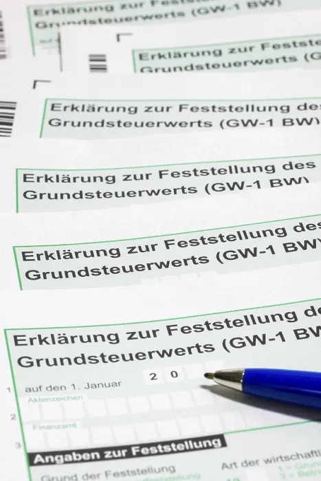 Gerahmter Druck : Erklärung des Grundsteuerwertes Gerahmter Druck : Erklärung des Grundsteuerwertes