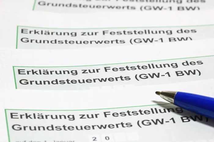 Gerahmter Druck : Erläuterung der Grundsteuerwerte Gerahmter Druck : Erläuterung der Grundsteuerwerte