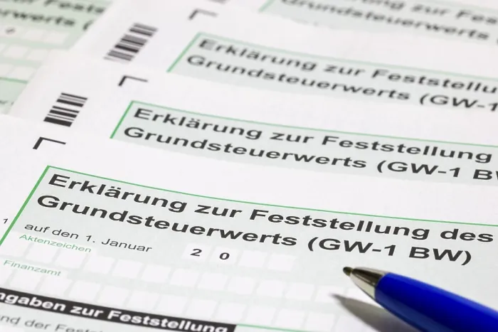 Gerahmter Druck : Erläuterung der Grundsteuerwerte Gerahmter Druck : Erläuterung der Grundsteuerwerte