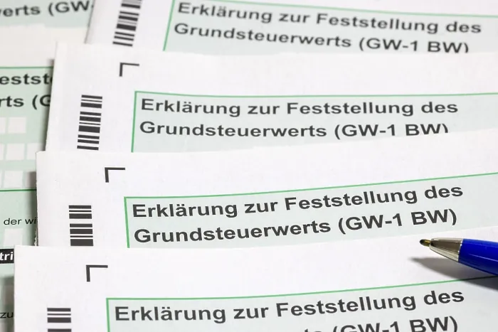 Gerahmter Druck : Erläuterung der Grundsteuerwerte. Gerahmter Druck : Erläuterung der Grundsteuerwerte.