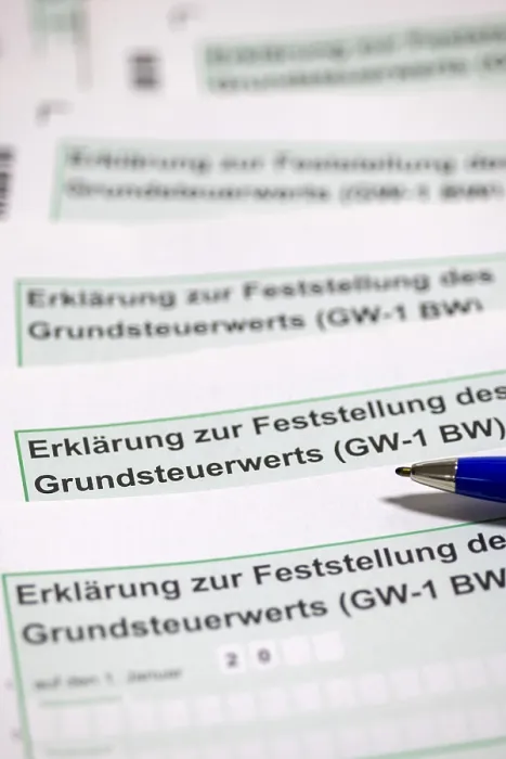 Gerahmter Druck : Erklärung der Grundsteuerbewertung Gerahmter Druck : Erklärung der Grundsteuerbewertung