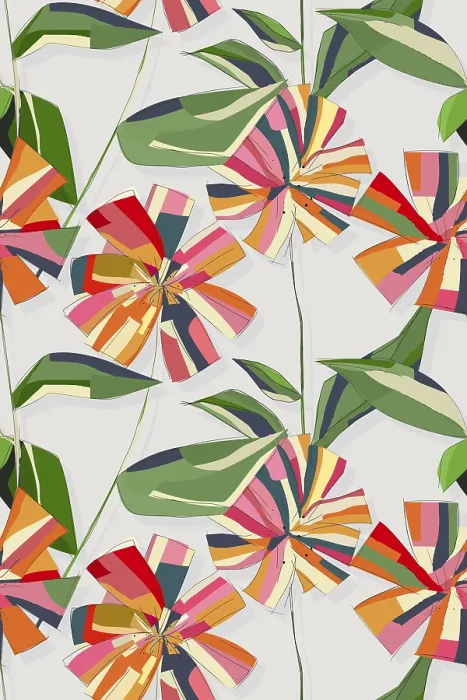 Gerahmter Druck : Sehr dekorative abstrakte Blumenmuster als Vektor-Seamless-Pattern Gerahmter Druck : Sehr dekorative abstrakte Blumenmuster als Vektor-Seamless-Pattern