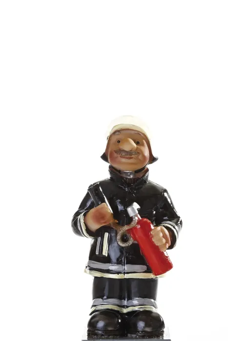 Gerahmter Druck : Schmückende Feuerwehrfigur Gerahmter Druck : Schmückende Feuerwehrfigur