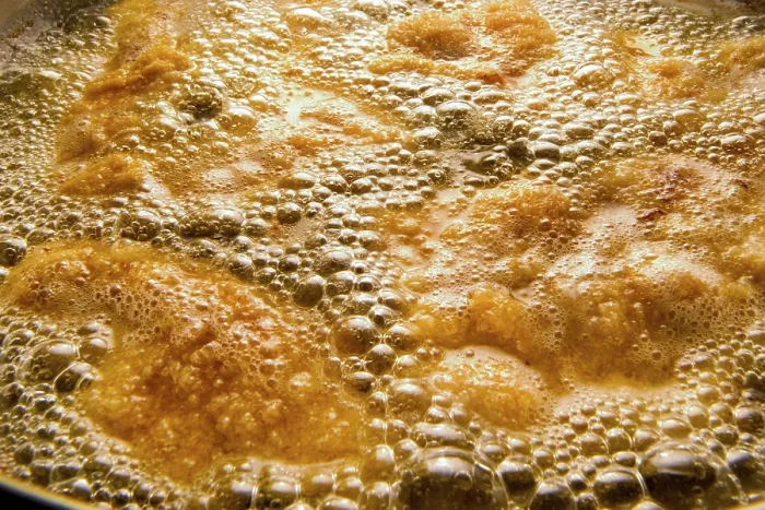 Gerahmter Druck : Frittierter Schnitzel Gerahmter Druck : Frittierter Schnitzel