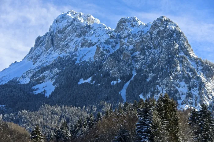 Gerahmter Druck : Dent d'Oche-Gipfel im Winter Gerahmter Druck : Dent d'Oche-Gipfel im Winter