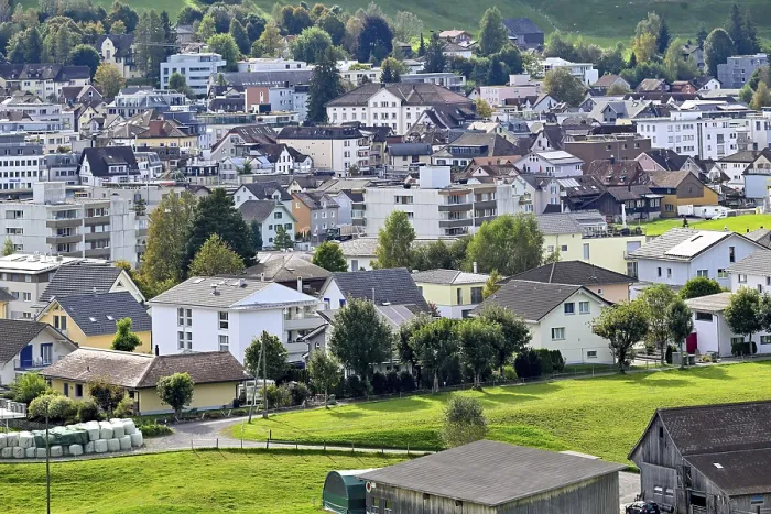 Gerahmter Druck : Entwicklung von Wohnblöcken Gerahmter Druck : Entwicklung von Wohnblöcken