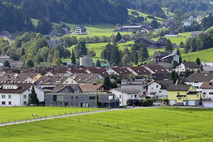 Gerahmter Druck : Entwicklung von Wohnblocks Gerahmter Druck : Entwicklung von Wohnblocks