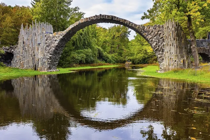 Gerahmter Druck : Der Teufelbrücke am Rakots River