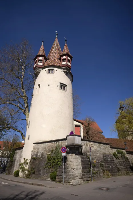 Gerahmter Druck : Diebsturm, oktogonaler spitzzylindrischer Huthelm. Gerahmter Druck : Diebsturm, oktogonaler spitzzylindrischer Huthelm.