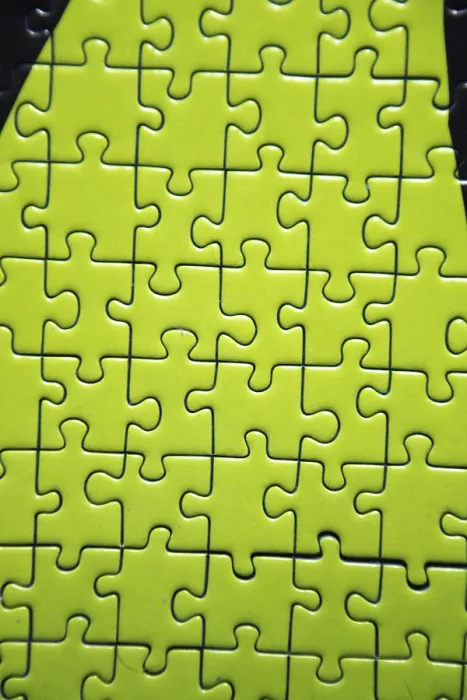 Gerahmter Druck : Verschiedene Puzzle-Stücke. Gerahmter Druck : Verschiedene Puzzle-Stücke.