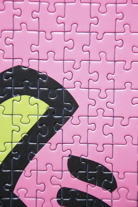 Gerahmter Druck : Verschiedene Puzzle-Stücke. Gerahmter Druck : Verschiedene Puzzle-Stücke.