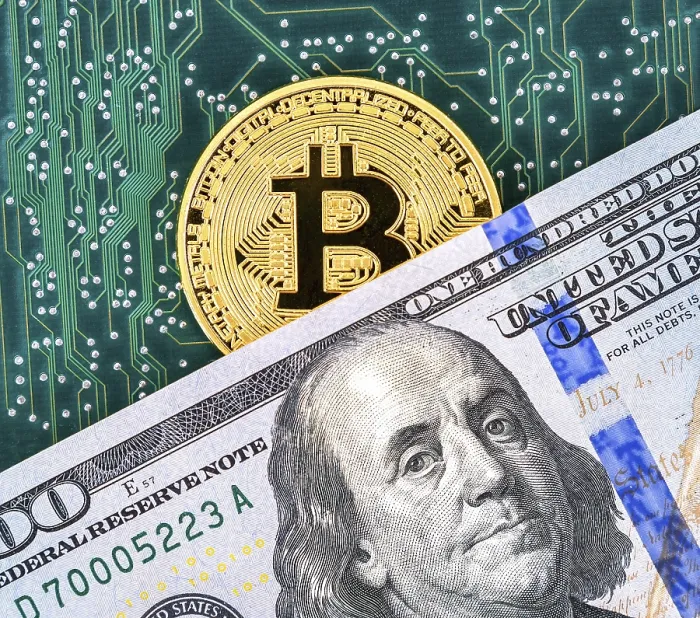 Gerahmter Druck : Digitale Kryptowährung Gold Bitcoin Gerahmter Druck : Digitale Kryptowährung Gold Bitcoin