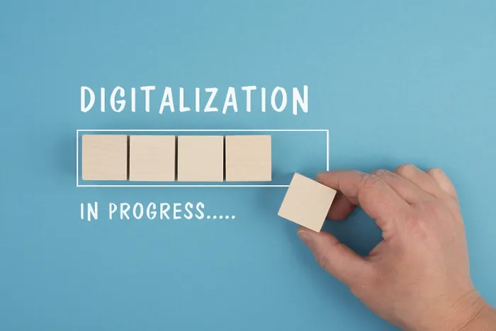 Gerahmter Druck : Die Digitalisierung ist im Gange, künstliche Intelligenz. Gerahmter Druck : Die Digitalisierung ist im Gange, künstliche Intelligenz.