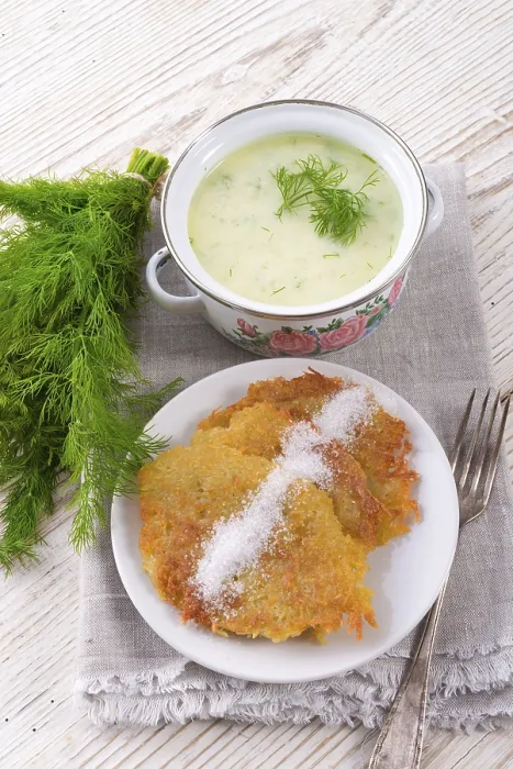 Gerahmter Druck : Dill-Suppe Gerahmter Druck : Dill-Suppe