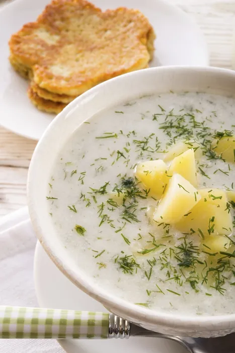 Gerahmter Druck : Dill-Suppe Gerahmter Druck : Dill-Suppe