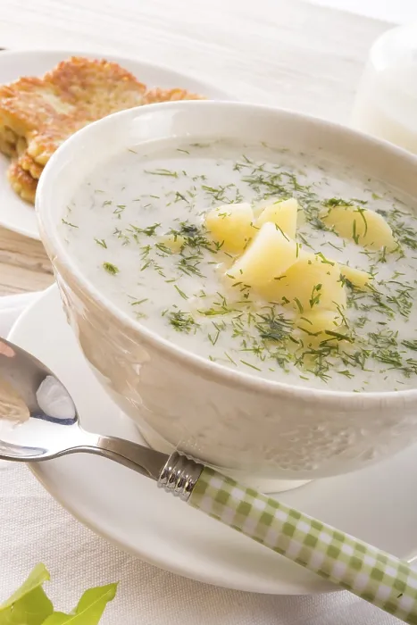 Gerahmter Druck : Dill-Suppe Gerahmter Druck : Dill-Suppe