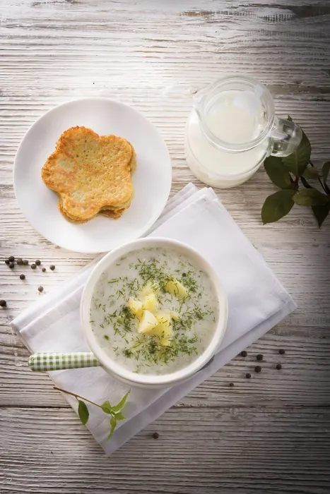 Gerahmter Druck : Dill-Suppe Gerahmter Druck : Dill-Suppe