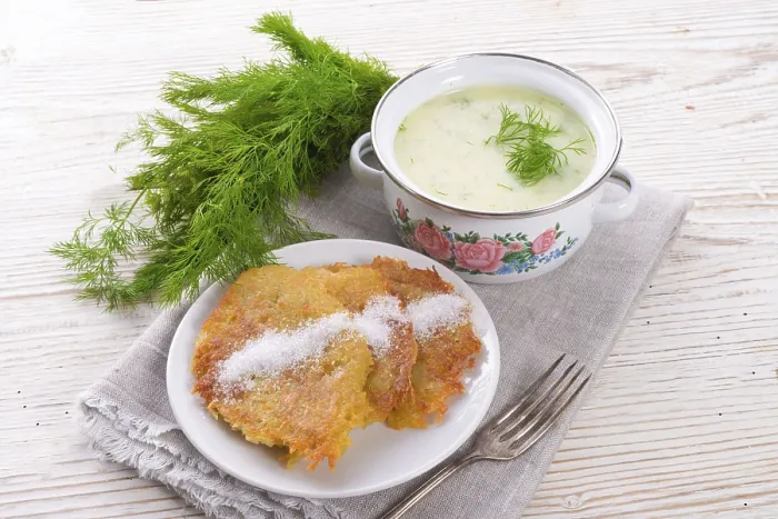 Gerahmter Druck : Dill-Suppe Gerahmter Druck : Dill-Suppe