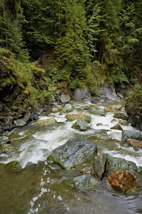 Gerahmter Druck : Diosaz-Bergfluss im Schlucht. Gerahmter Druck : Diosaz-Bergfluss im Schlucht.
