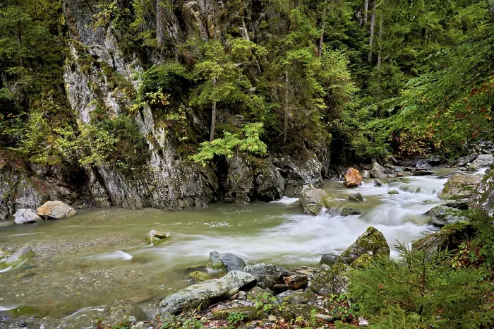 Gerahmter Druck : Diosaz-Bergfluss im Schlucht Gerahmter Druck : Diosaz-Bergfluss im Schlucht