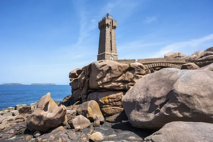 Gerahmter Druck : Der distinctive Phare de Ploumanac'h Leuchtturm. Gerahmter Druck : Der distinctive Phare de Ploumanac'h Leuchtturm.