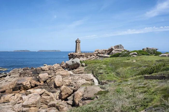 Gerahmter Druck : Der distinctive Phare de Ploumanac'h Leuchtturm. Gerahmter Druck : Der distinctive Phare de Ploumanac'h Leuchtturm.