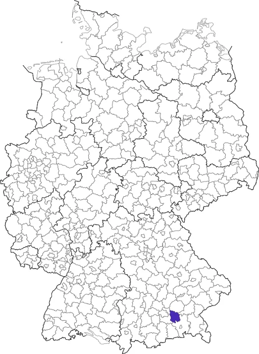 Gerahmter Druck : Bayerischer Bezirk Ebersberg Gerahmter Druck : Bayerischer Bezirk Ebersberg