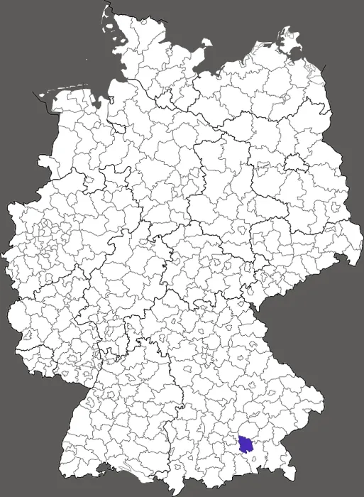 Gerahmter Druck : Bezirk Ebersberg, in Bayern Gerahmter Druck : Bezirk Ebersberg, in Bayern