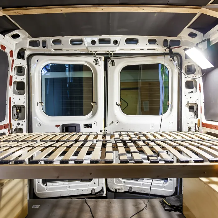 Gerahmter Druck : Selbstbaucamper-Jeep-Transporter-Umstellung Gerahmter Druck : Selbstbaucamper-Jeep-Transporter-Umstellung