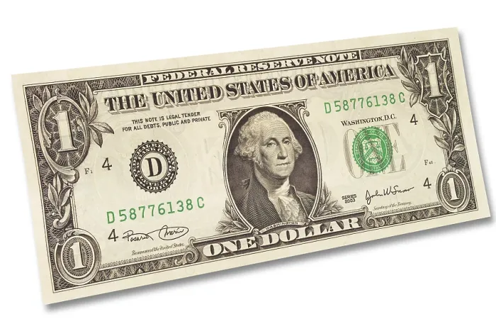 Gerahmter Druck : Vorderseite eines US-Dollar-Scheins Gerahmter Druck : Vorderseite eines US-Dollar-Scheins